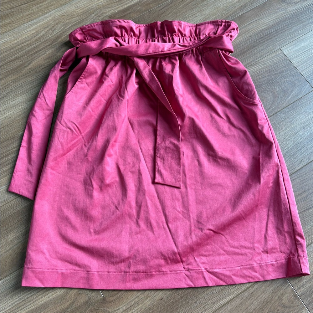 H&M Paperbag Belted Skirt Girly Feminine Preppy Barbiecore Date Night Career 10